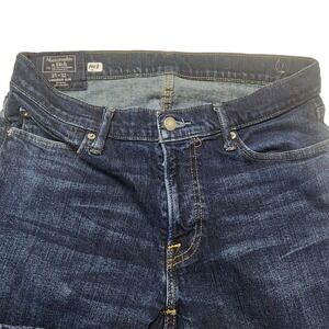 Abercrombie Fitch Langdon Slim Jeans‎ Mens 31x31 Dark Wash Stretch Denim